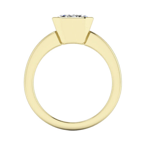 Custom Bezel Set Emerald Cut Ring #GTJ1293-emerald-fo-cstm-v1-y - Image 3