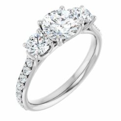 GTJ950 round 6.5mm white gold platinum 1 | Gerry The Jeweler