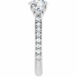 GTJ950 round 6.5mm white gold platinum 4 | Gerry The Jeweler
