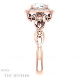 Cushion Cut Forever One Moissanite Engagement Ring #GTJ1000-cushion-fo-r 3 Cushion Cut Forever One Moissanite Engagement Ring #GTJ1000-cushion-fo-r