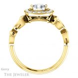 Cushion Cut Forever One Moissanite Engagement Ring #GTJ1000-cushion-fo-y