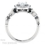 Emerald Cut Forever One Moissanite Engagement Ring #GTJ1000-emerald-fb-w 2 Emerald Cut Forever Brilliant Moissanite Engagement Ring #GTJ1000-emerald-fb-w