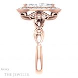Marquise Cut Forever One Moissanite Engagement Ring #GTJ1000-marquise-fb-r 3 Marquise Cut Forever Brilliant Moissanite Engagement Ring #GTJ1000-marquise-fb-r