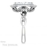 Marquise Cut Forever One Moissanite Engagement Ring #GTJ1000-marquise-fb-w 3 Marquise Cut Forever Brilliant Moissanite Engagement Ring #GTJ1000-marquise-fb-w