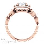 Oval Shaped Forever One Moissanite Engagement Ring #GTJ1000-oval-fo-r