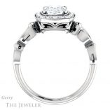 Oval Shaped Forever One Moissanite Engagement Ring #GTJ1000-oval-fo-w 2 Oval Shaped Forever One Moissanite Engagement Ring #GTJ1000-oval-fo-w