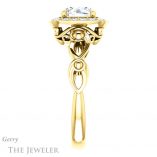 Round Cut Forever One Moissanite Engagement Ring #GTJ1000-round-fo-y 3 Round Cut Forever One Moissanite Engagement Ring #GTJ1000-round-fo-y