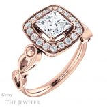 Princess Cut Forever One Moissanite Engagement Ring #GTJ1000-square-fo-r