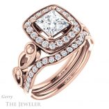Princess Cut Forever One Moissanite Engagement Ring #GTJ1000-square-fo-r
