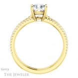 Cushion Cut Forever One Moissanite Engagement Ring #GTJ1004-cushion-fo-y 2 Cushion Cut Forever One Moissanite Engagement Ring #GTJ1004-cushion-fo-y