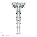 Marquise Cut Forever One Moissanite Engagement Ring #GTJ1004-marquise-fb-w 3 Marquise Cut Forever Brilliant Moissanite Engagement Ring #GTJ1004-marquise-fb-w
