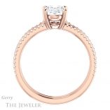 Oval Shaped Forever One Moissanite Engagement Ring #GTJ1004-oval-fo-r