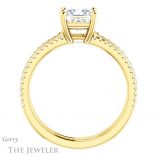 Princess Cut Forever One Moissanite Engagement Ring #GTJ1004-square-fo-y