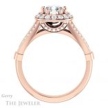 Cushion Cut Forever One Moissanite Engagement Ring #GTJ1006-cushion-fo-r