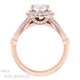 Oval Shaped Forever One Moissanite Engagement Ring #GTJ1006-oval-fo-r