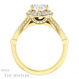 Oval Shaped Forever One Moissanite Engagement Ring #GTJ1006-oval-fo-y 2 Oval Shaped Forever One Moissanite Engagement Ring #GTJ1006-oval-fo-y