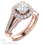 Princess Cut Forever One Moissanite Engagement Ring #GTJ1006-square-fo-r 4 Princess Cut Forever One Moissanite Engagement Ring #GTJ1006-square-fo-r