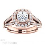 Princess Cut Forever One Moissanite Engagement Ring #GTJ1006-square-fo-r 1 Princess Cut Forever One Moissanite Engagement Ring #GTJ1006-square-fo-r