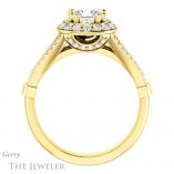 Princess Cut Forever One Moissanite Engagement Ring #GTJ1006-square-fo-y 2 Princess Cut Forever One Moissanite Engagement Ring #GTJ1006-square-fo-y