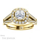 Princess Cut Forever One Moissanite Engagement Ring #GTJ1006-square-fo-y 1 Princess Cut Forever One Moissanite Engagement Ring #GTJ1006-square-fo-y