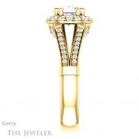 Princess Cut Forever One Moissanite Engagement Ring #GTJ1006-square-fo-y 3 Princess Cut Forever One Moissanite Engagement Ring #GTJ1006-square-fo-y