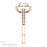 Round Cut Forever One Moissanite Engagement Ring #GTJ1009-round-fo-r 3 Round Cut Forever One Moissanite Engagement Ring #GTJ1009-round-fo-r