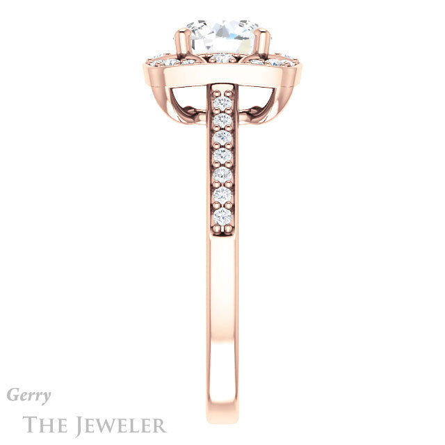 Round Cut Forever One Moissanite Engagement Ring #GTJ1009-round-fo-r 3 Round Cut Forever One Moissanite Engagement Ring #GTJ1009-round-fo-r