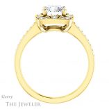 Round Cut Forever One Moissanite Engagement Ring #GTJ1009-round-fo-y 2 Round Cut Forever One Moissanite Engagement Ring #GTJ1009-round-fo-y