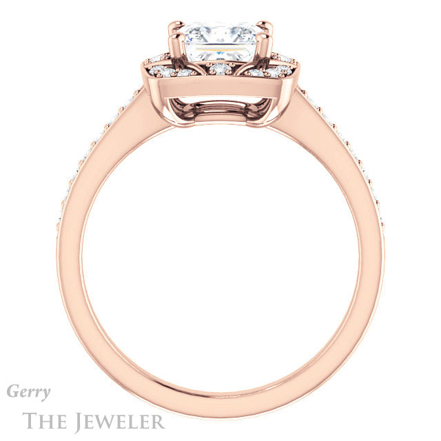 Princess Cut Forever One Moissanite Engagement Ring #GTJ1009-square-fo-r 2 Princess Cut Forever One Moissanite Engagement Ring #GTJ1009-square-fo-r