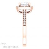 Princess Cut Forever One Moissanite Engagement Ring #GTJ1009-square-fo-r 3 Princess Cut Forever One Moissanite Engagement Ring #GTJ1009-square-fo-r