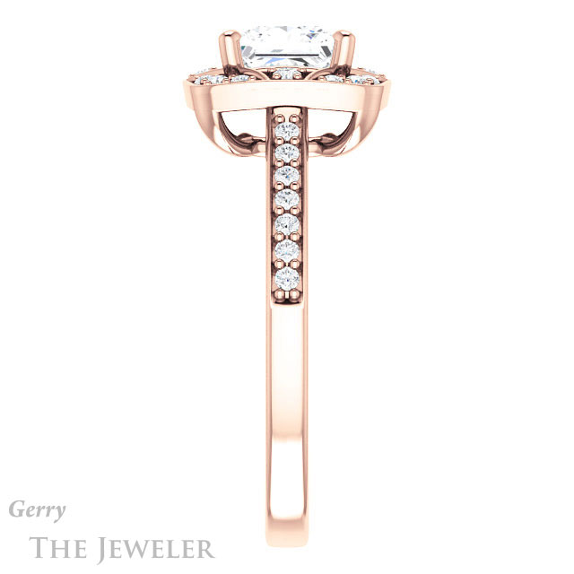Princess Cut Forever One Moissanite Engagement Ring #GTJ1009-square-fo-r 3 Princess Cut Forever One Moissanite Engagement Ring #GTJ1009-square-fo-r