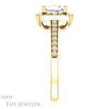 Princess Cut Forever One Moissanite Engagement Ring #GTJ1009-square-fo-y 3 Princess Cut Forever One Moissanite Engagement Ring #GTJ1009-square-fo-y