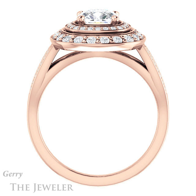 Cushion Cut Forever One Moissanite Engagement Ring #GTJ1010-cushion-fo-r 2 Cushion Cut Forever One Moissanite Engagement Ring #GTJ1010-cushion-fo-r
