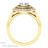 Cushion Cut Forever One Moissanite Engagement Ring #GTJ1010-cushion-fo-y 2 Cushion Cut Forever One Moissanite Engagement Ring #GTJ1010-cushion-fo-y