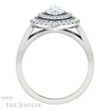 Marquise Cut Forever One Moissanite Engagement Ring #GTJ1010-marquise-fb-w 2 Marquise Cut Forever Brilliant Moissanite Engagement Ring #GTJ1010-marquise-fb-w