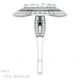 Marquise Cut Forever One Moissanite Engagement Ring #GTJ1010-marquise-fb-w 3 Marquise Cut Forever Brilliant Moissanite Engagement Ring #GTJ1010-marquise-fb-w
