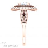 Oval Shaped Forever One Moissanite Engagement Ring #GTJ1010-oval-fo-r 3 Oval Shaped Forever One Moissanite Engagement Ring #GTJ1010-oval-fo-r