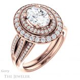 Oval Shaped Forever One Moissanite Engagement Ring #GTJ1010-oval-fo-r 6 Oval Shaped Forever One Moissanite Engagement Ring #GTJ1010-oval-fo-r