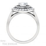 Round Cut Forever One Moissanite Engagement Ring #GTJ1010-round-fo-w 2 Round Cut Forever One Moissanite Engagement Ring #GTJ1010-round-fo-w
