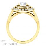 Round Cut Forever One Moissanite Engagement Ring #GTJ1010-round-fo-y 2 Round Cut Forever One Moissanite Engagement Ring #GTJ1010-round-fo-y