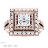 Princess Cut Forever One Moissanite Engagement Ring #GTJ1010-square-fo-r 1 Princess Cut Forever One Moissanite Engagement Ring #GTJ1010-square-fo-r