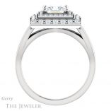 Princess Cut Forever One Moissanite Engagement Ring #GTJ1010-square-fo-w 2 Princess Cut Forever One Moissanite Engagement Ring #GTJ1010-square-fo-w