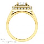 Princess Cut Forever One Moissanite Engagement Ring #GTJ1010-square-fo-y 2 Princess Cut Forever One Moissanite Engagement Ring #GTJ1010-square-fo-y