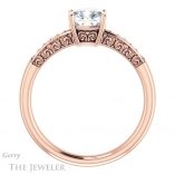 Cushion Cut Forever One Moissanite Engagement Ring #GTJ1011-cushion-fo-r 2 Cushion Cut Forever One Moissanite Engagement Ring #GTJ1011-cushion-fo-r