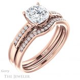Cushion Cut Forever One Moissanite Engagement Ring #GTJ1011-cushion-fo-r 6 Cushion Cut Forever One Moissanite Engagement Ring #GTJ1011-cushion-fo-r