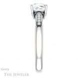 Cushion Cut Forever One Moissanite Engagement Ring #GTJ1011-cushion-fo-w 3 Cushion Cut Forever One Moissanite Engagement Ring #GTJ1011-cushion-fo-w