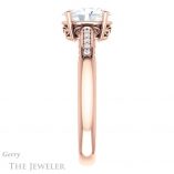 Oval Shaped Forever One Moissanite Engagement Ring #GTJ1011-oval-fo-r