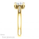 Oval Shaped Forever One Moissanite Engagement Ring #GTJ1011-oval-fo-y 3 Oval Shaped Forever One Moissanite Engagement Ring #GTJ1011-oval-fo-y