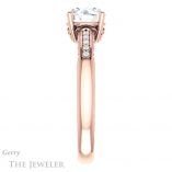 Round Cut Forever One Moissanite Engagement Ring #GTJ1011-round-fo-r 3 Round Cut Forever One Moissanite Engagement Ring #GTJ1011-round-fo-r