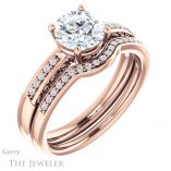 Round Cut Forever One Moissanite Engagement Ring #GTJ1011-round-fo-r 6 Round Cut Forever One Moissanite Engagement Ring #GTJ1011-round-fo-r